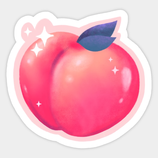 Peachy Sticker by Cute Stuff